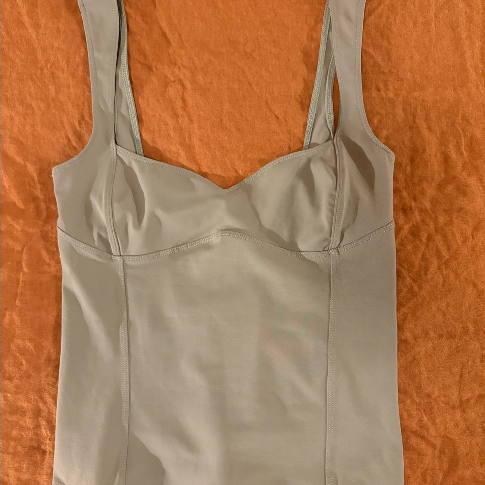 NWT Free People Seam Detail Tank - Fallen Rock Gray - SZ XS
